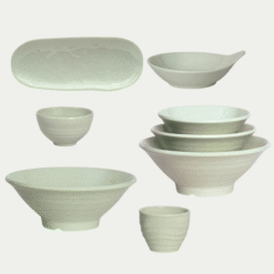 Bộ Bát Đĩa Cát Xanh Melamine Fataco: Hòa Mình Vào Không Gian Ẩm Thực Tinh Tế, Đầy Sức Sống