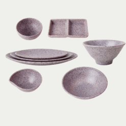 Bảng Giá Các Loại Bộ Bát Đĩa Nhám Màu Môn Melamine Fataco