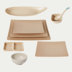 Bộ Bát Đĩa Nhám Màu Nâu Melamine Fataco Là Gì?