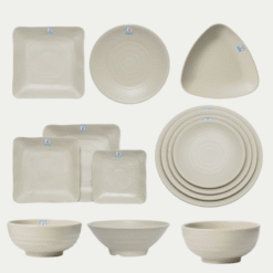 Cách Sắp Xếp Bộ Bát Đĩa Nhám Màu Nâu Melamine Fataco Hiệu Quả