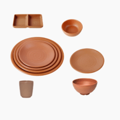 Bộ Bát Đĩa Nhám Màu Ngói Melamine Fataco Là Gì?