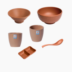 Các Loại Bộ Bát Đĩa Nhám Màu Ngói Melamine Fataco