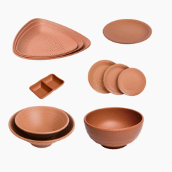 Lựa Chọn Bộ Bát Đĩa Nhám Màu Ngói Melamine Fataco Theo Phong Cách Nhà Hàng