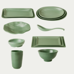 Tại Sao Lựa Chọn Bộ Bát Đĩa Nhám Màu Xanh Lá Melamine Fataco Quan Trọng?