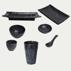 Tại Sao Lựa Chọn Bộ Bát Đĩa Vân Đá Đen Melamine Fataco Quan Trọng?