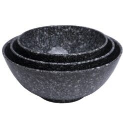 Bộ Bát Đĩa Vân Đá Đen Melamine Fataco DCNH (21)