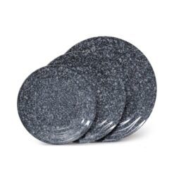 Bộ Bát Đĩa Vân Đá Đen Melamine Fataco DCNH (28)