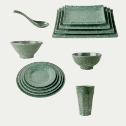 Bí Quyết Sắp Xếp Bộ Bát Đĩa Vân Đá Rêu Melamine Fataco Hiệu Quả, Chuyên Nghiệp