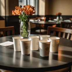 Cách Sắp Xếp Ly Giấy Cà Phê Hiệu Quả Tại Quán