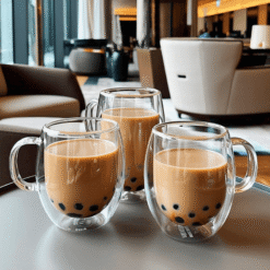 Cách Sắp Xếp Ly trà sữa (Smoothie glass) Thủy Tinh Hiệu Quả