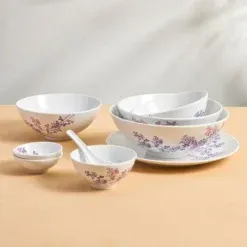 Bộ đồ ăn 09 sản phẩm - Daisy - Cỏ Tím2