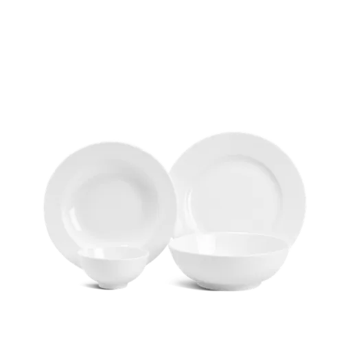 Bộ đồ ăn 09 sản phẩm - Jasmine - Trắng DCNH