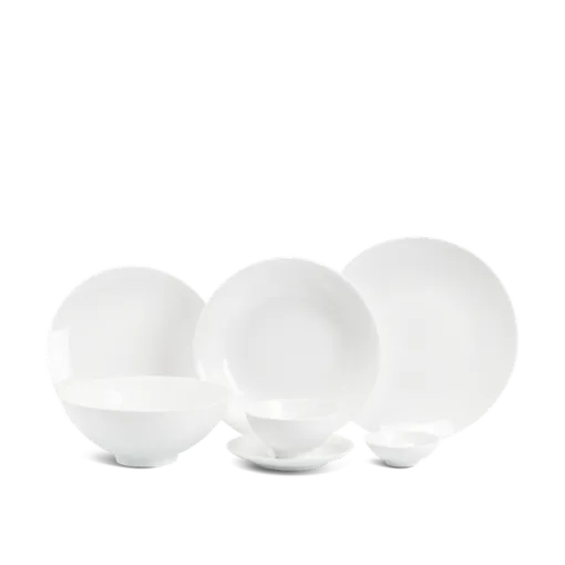 Bộ đồ ăn 10 người 36 sản phẩm - Daisy - Trắng