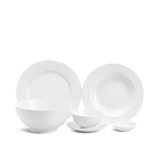 Bộ đồ ăn 10 người 36 sản phẩm - Jasmine - Trắng DCNH