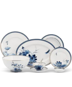 Bộ đồ ăn 10 người 48 sản phẩm - Hoàng Cung - Sen Vàng DCNH