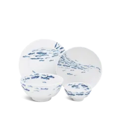 Bộ đồ ăn 10 sản phẩm - Jasmine - Cá Cơm Sương Mờ DCNH