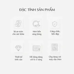 Bộ đồ ăn 22 sản phẩm - Daisy - Bóng Bay5 (1)