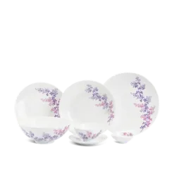 Bộ đồ ăn 22 sản phẩm - Daisy - Cỏ Tím