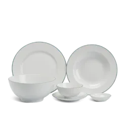 Bộ đồ ăn 22 sản phẩm - Jasmine - Chỉ Xanh Lá DCNH