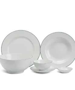 Bộ đồ ăn 22 sản phẩm - Jasmine - Chỉ Xanh Lá DCNH