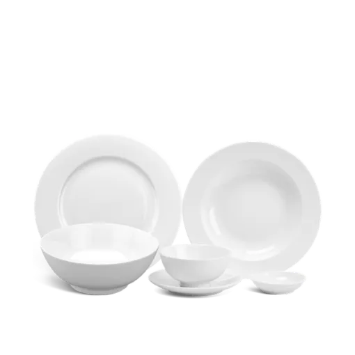 Bộ đồ ăn 22 sản phẩm - Jasmine - Trắng DCNH