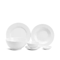 Bộ đồ ăn 6 người 24 sản phẩm - Jasmine - Trắng DCNH