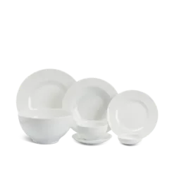 Bộ đồ ăn 6 người 25 sản phẩm - Camellia - Trắng DCNH