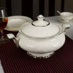 Bộ đồ ăn 6 người 32 sản phẩm - Đài Các IFP - Chỉ Bạch Kim DCNH (5)