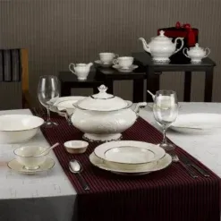 Alternative view of Bộ đồ ăn 6 người 32 sản phẩm - Đài Các IFP - Chỉ Bạch Kim