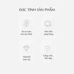 Bộ đồ ăn 6 người 32 sản phẩm - Đài Các IFP - Trang trí hoa DCNH (4)