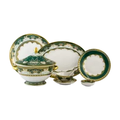 Bộ đồ ăn 85 sản phẩm - Hoàng Cung - Sen Ngọc Bích DCNH