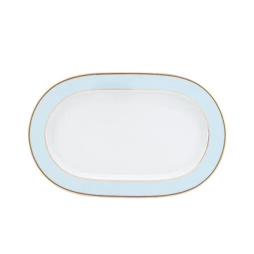 Dĩa oval 34 cm - Gastroline Xanh Ngọc DCNH