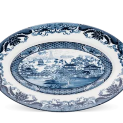 Dĩa oval 37 cm - Hoàng Cung - Hồn Việt DCNH