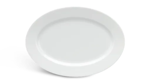 Dĩa oval - Jasmine - Trắng DCNH