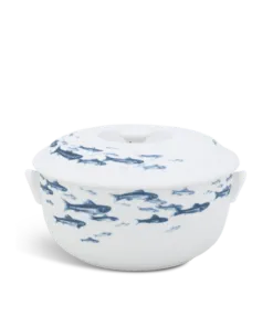 Thố 18 cm + nắp - Jasmine - Cá Cơm Sương Mờ DCNH