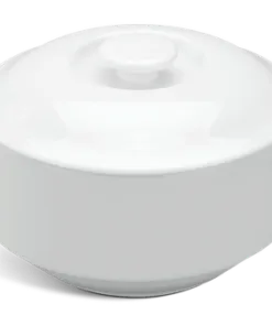 Thố cá nhân 9.7 cm + nắp - Jasmine - Trắng DNCH