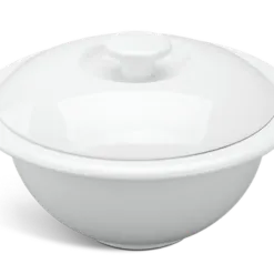 Thố vành 12 cm + nắp - Jasmine - Trắng DCNH