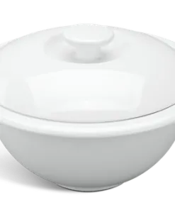 Thố vành 12 cm + nắp - Jasmine - Trắng DCNH