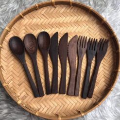 Bộ dao muỗng nĩa gỗ DCNH (3)