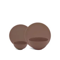 Bộ đồ ăn 09 sản phẩm - Timeless - Màu Nâu DCNH