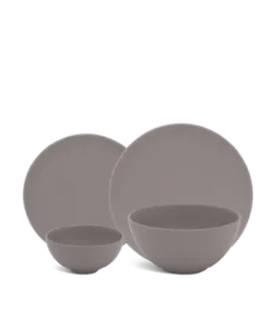 Bộ đồ ăn 09 sản phẩm - Timeless - Màu Xám 3