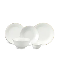 Bộ đồ ăn 14 sản phẩm - Mẫu Đơn IFP - Chỉ Vàng DCNH