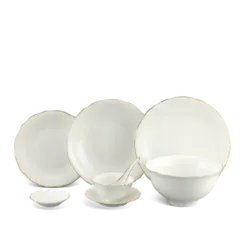 Bộ đồ ăn 32 sản phẩm - Mẫu đơn IFP - Chỉ Vàng DCNH