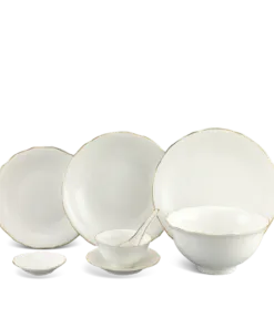 Bộ đồ ăn 32 sản phẩm - Mẫu đơn IFP - Chỉ Vàng DCNH