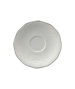Dĩa lót chén 15 cm - Sen IFP - Chỉ Bạch Kim DCNH