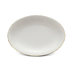 Dĩa oval - Mẫu Đơn IFP - Chỉ Vàng DCNH