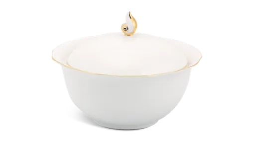 Thố 18 cm + nắp - Mẫu Đơn IFP - Chỉ Vàng DCNH