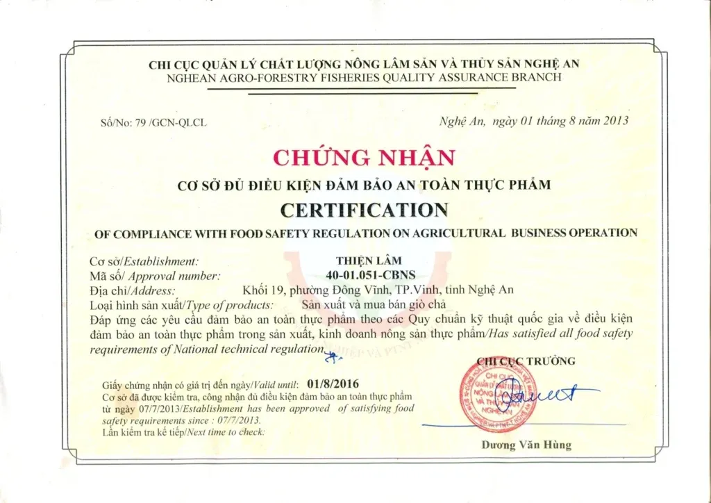 Quy định về vệ sinh an toàn thực phẩm nhà hàng