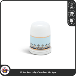 Hủ tăm 8 cm + nắp - Jasmine - Kim Ngọc