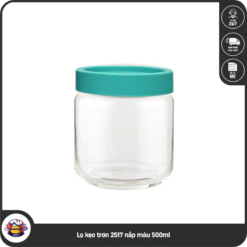 Lọ kẹo trơn 2517 nắp màu 500ml